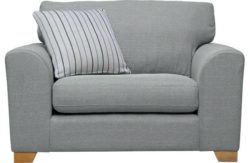 Collection Ashdown Fabric Cuddle Chair - Silver